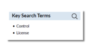 Search Terms - Data Ownership