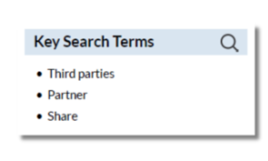 Search Terms - Data Sharing